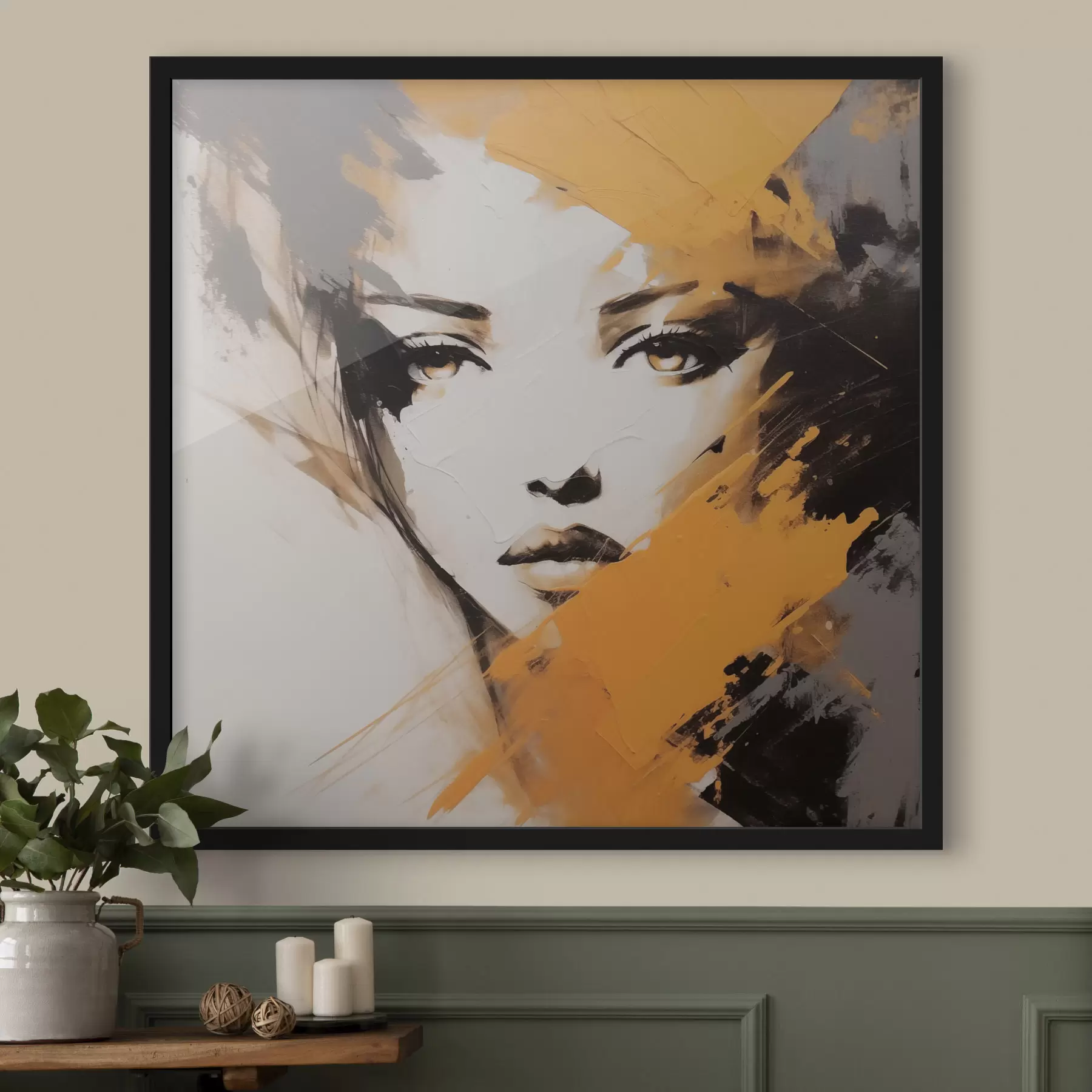 Fototapete Abstraktes Porträt f47350