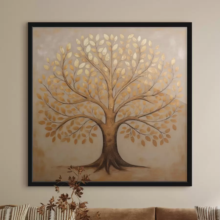 Fototapete Leopard mit Schal f47371