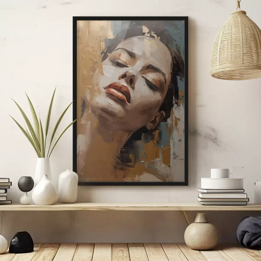 Fototapete Abstraktes Porträt eines Mädchens f47392