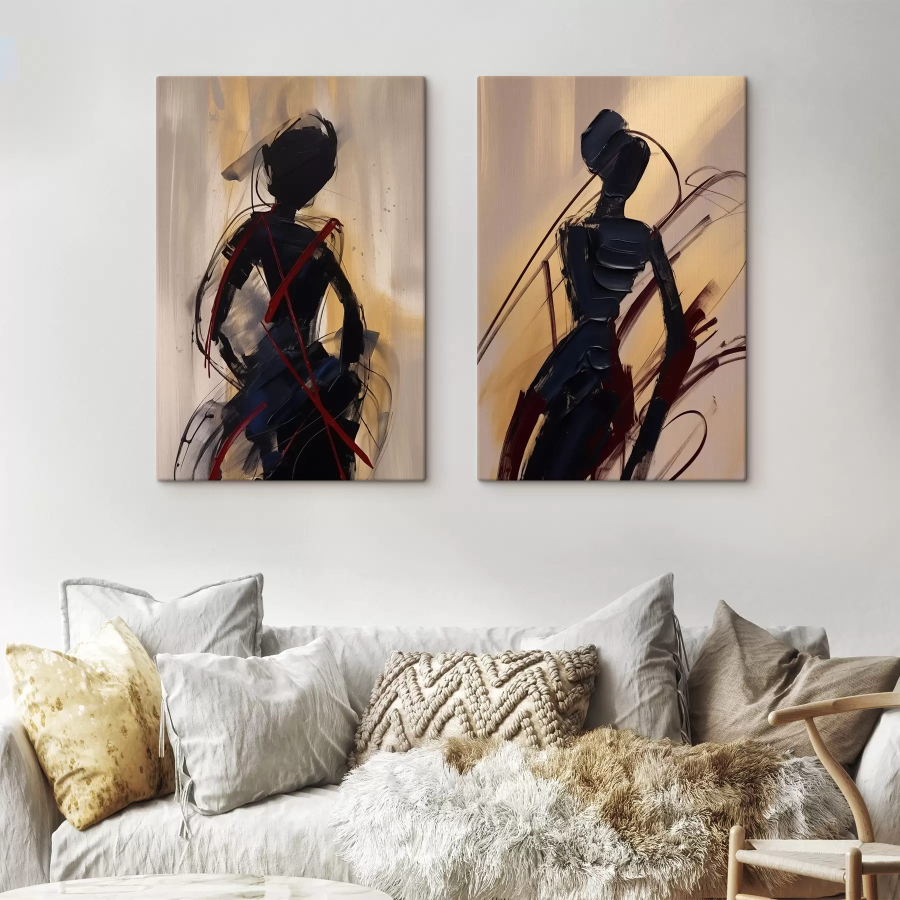 Wandbilder Abstrakte Silhouetten m01194