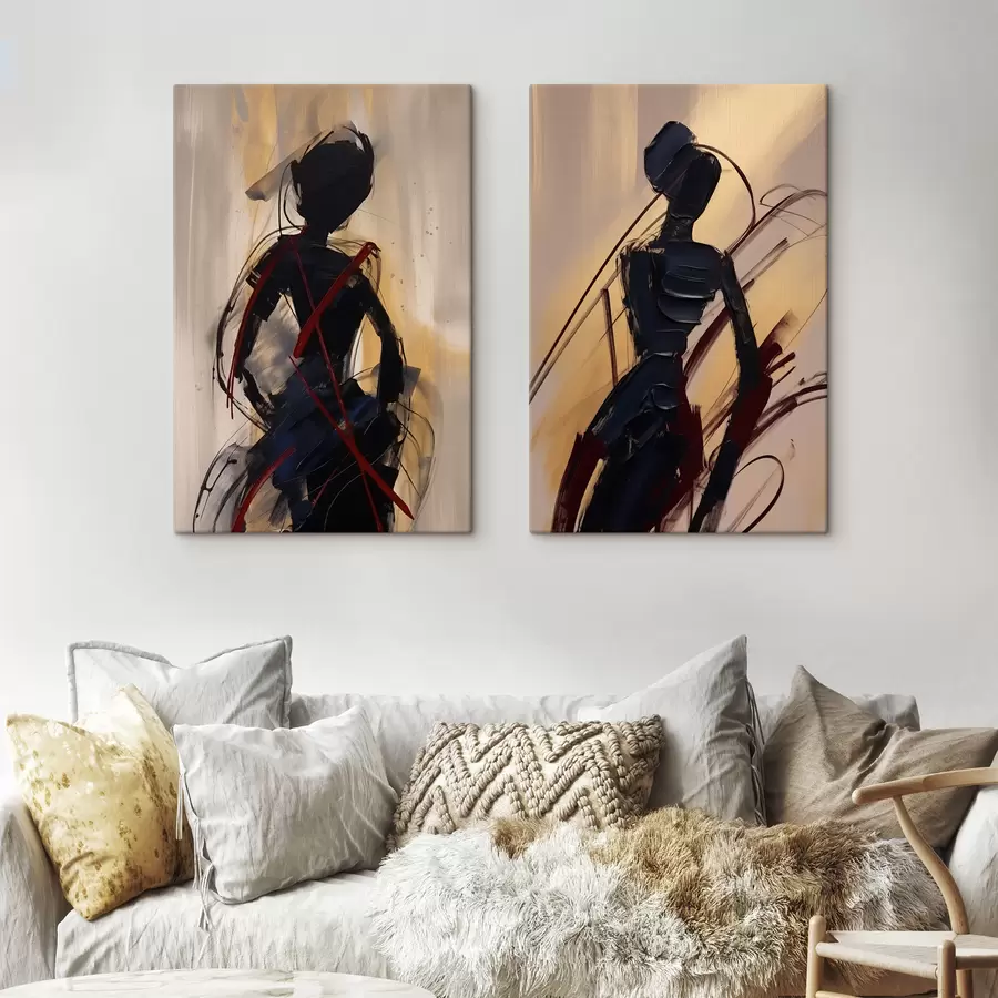 Wandbilder Abstrakte Silhouetten m01194