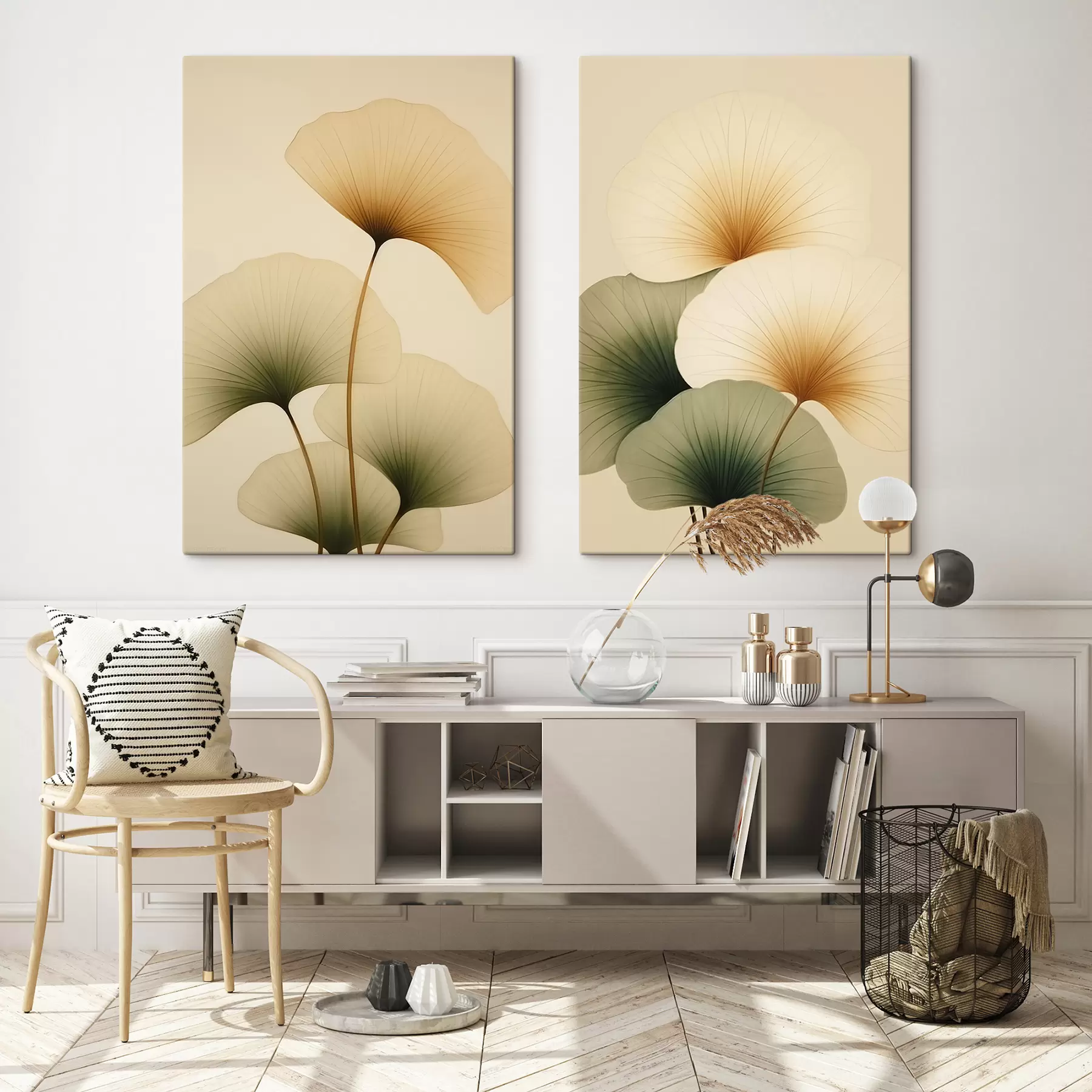 Wandbilder Ginkgo-Blätter m01213