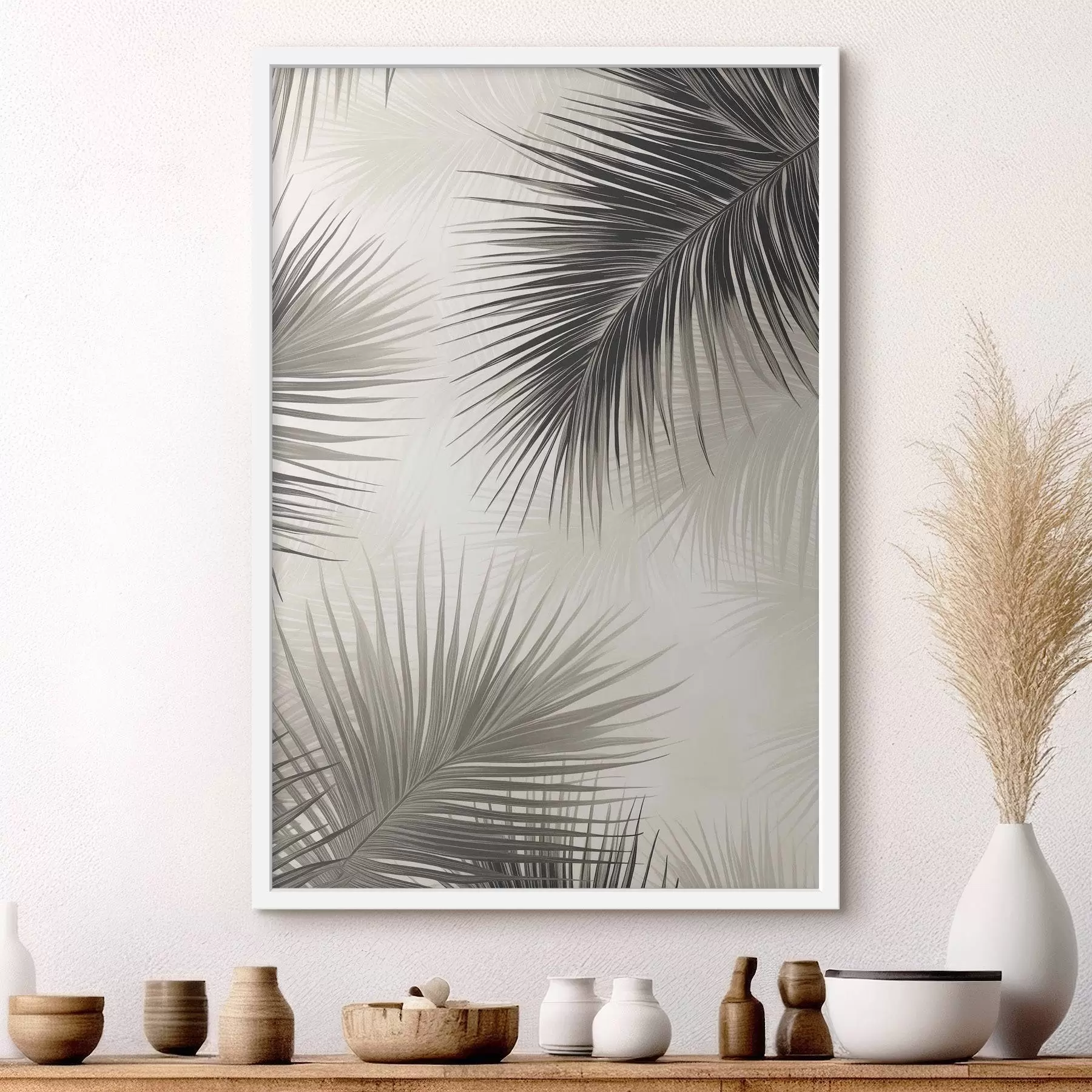 Fototapete Bemalte Palmzweige f47505