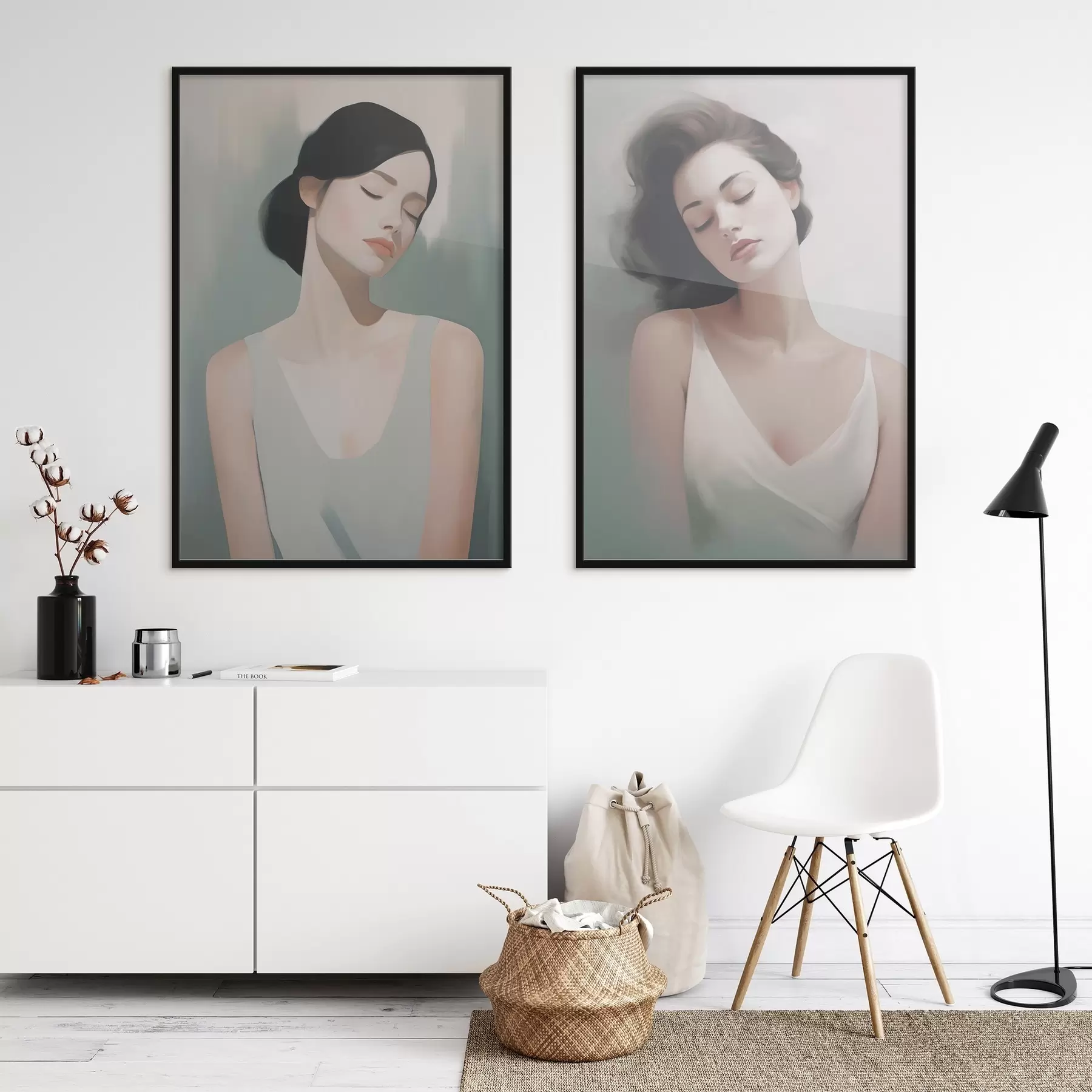 Fototapete Ein Mädchen mit geschlossenen Augen d01188