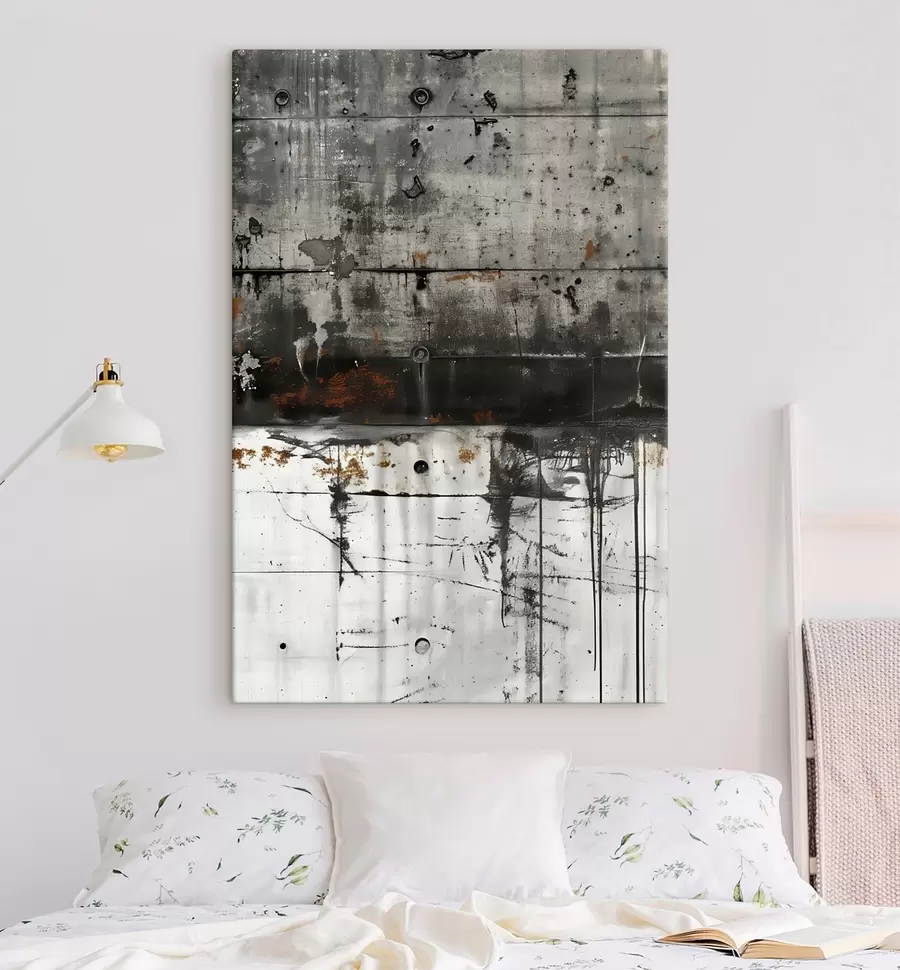 Wandbilder Farbspritzer auf einer Betonwand, Imitation von Aquarell s47633