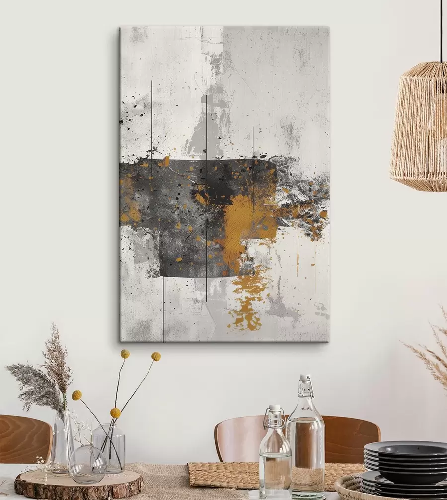 Wandbilder Abstrakt, Spritzer, Imitation von Farbe auf Betonhintergrund s47637