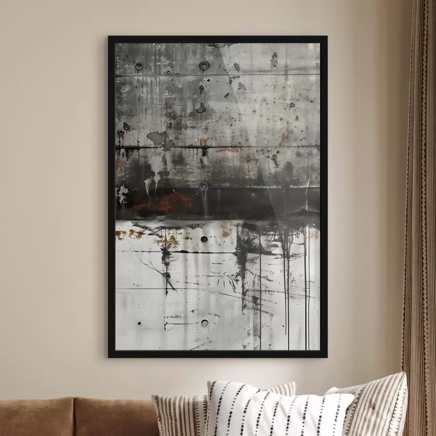 Fototapete Farbspritzer auf einer Betonwand, Imitation von Aquarell f47633