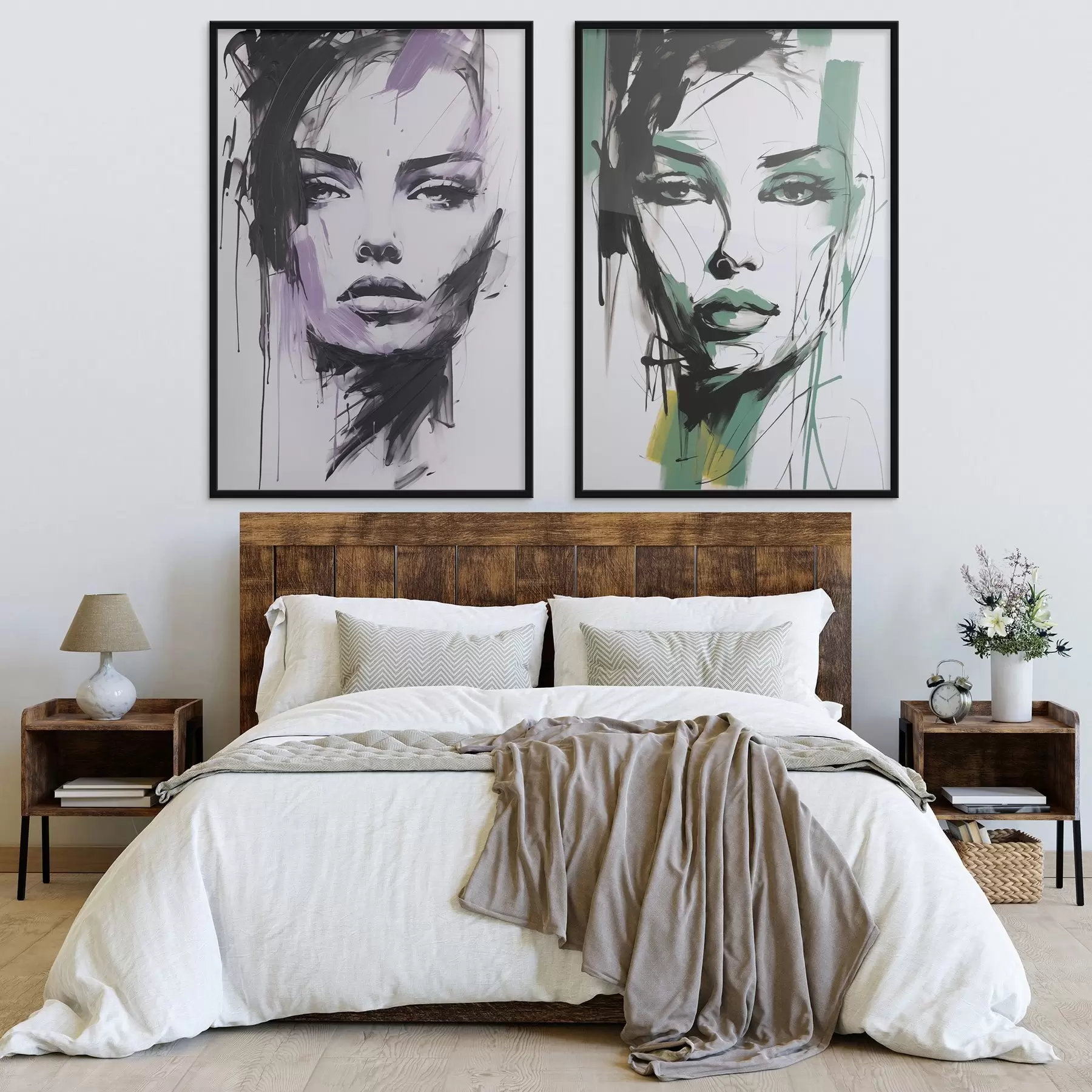 Fototapete Abstraktes Frauenporträt d01226