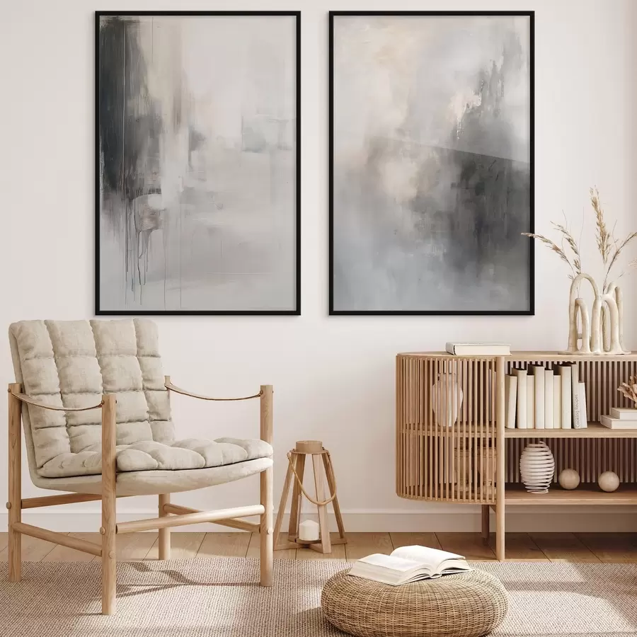 Fototapete Abstrakte Komposition in neutralen Farbtönen d01216