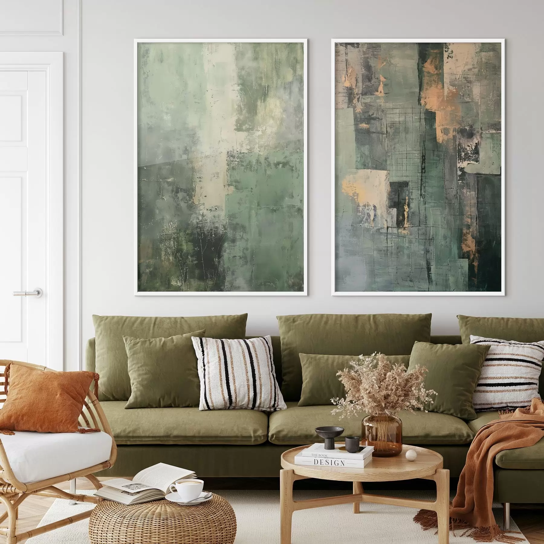 Fototapete Grüne Abstraktion d01230