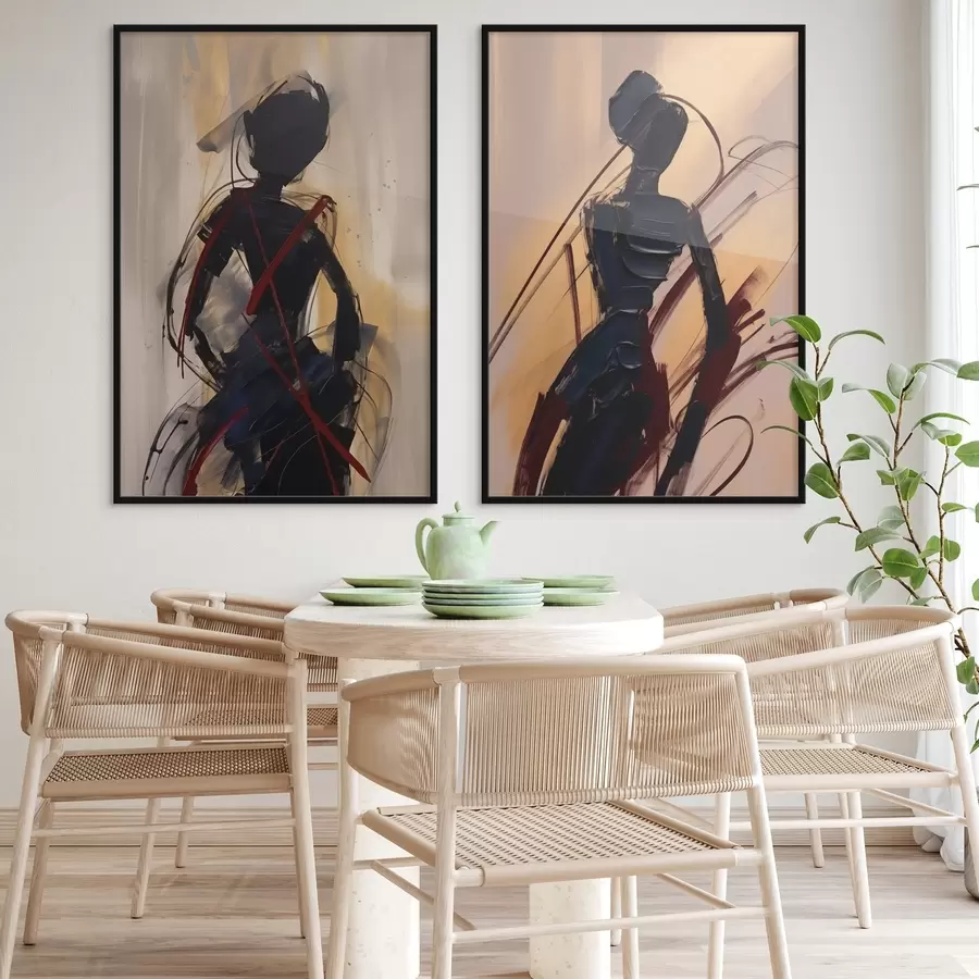 Fototapete Abstrakte Silhouetten d01194