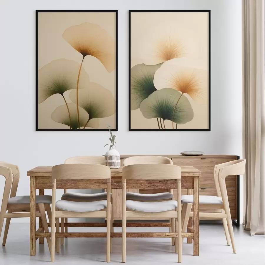 Fototapete Ginkgo-Blätter d01213