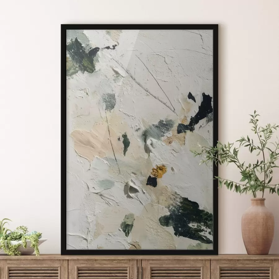 Fototapete Ausdrucksstarke Szene mit vielschichtiger Textur und Pastellfarben im Stil eines Ölgemäldes f46961