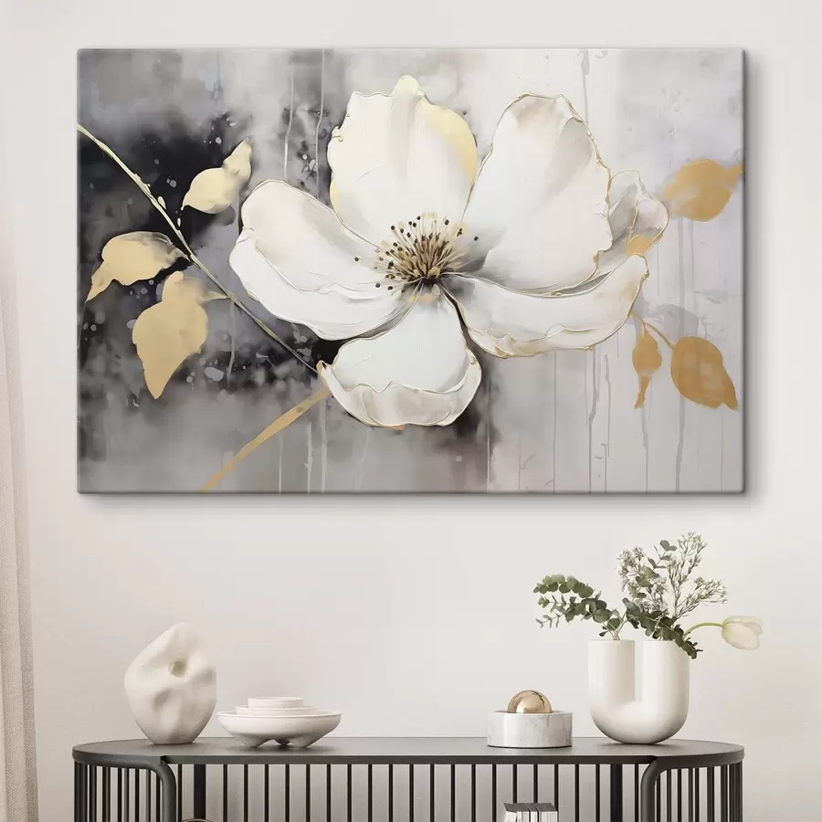 Wandbilder Große abstrakte Blume s47643