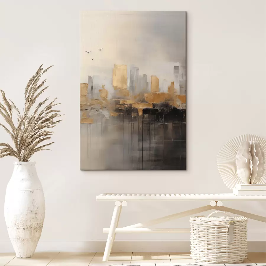 Wandbilder Eine Stadt in ruhigen Farbtönen s47673