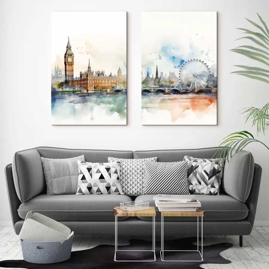 Wandbilder Aquarell London m01261