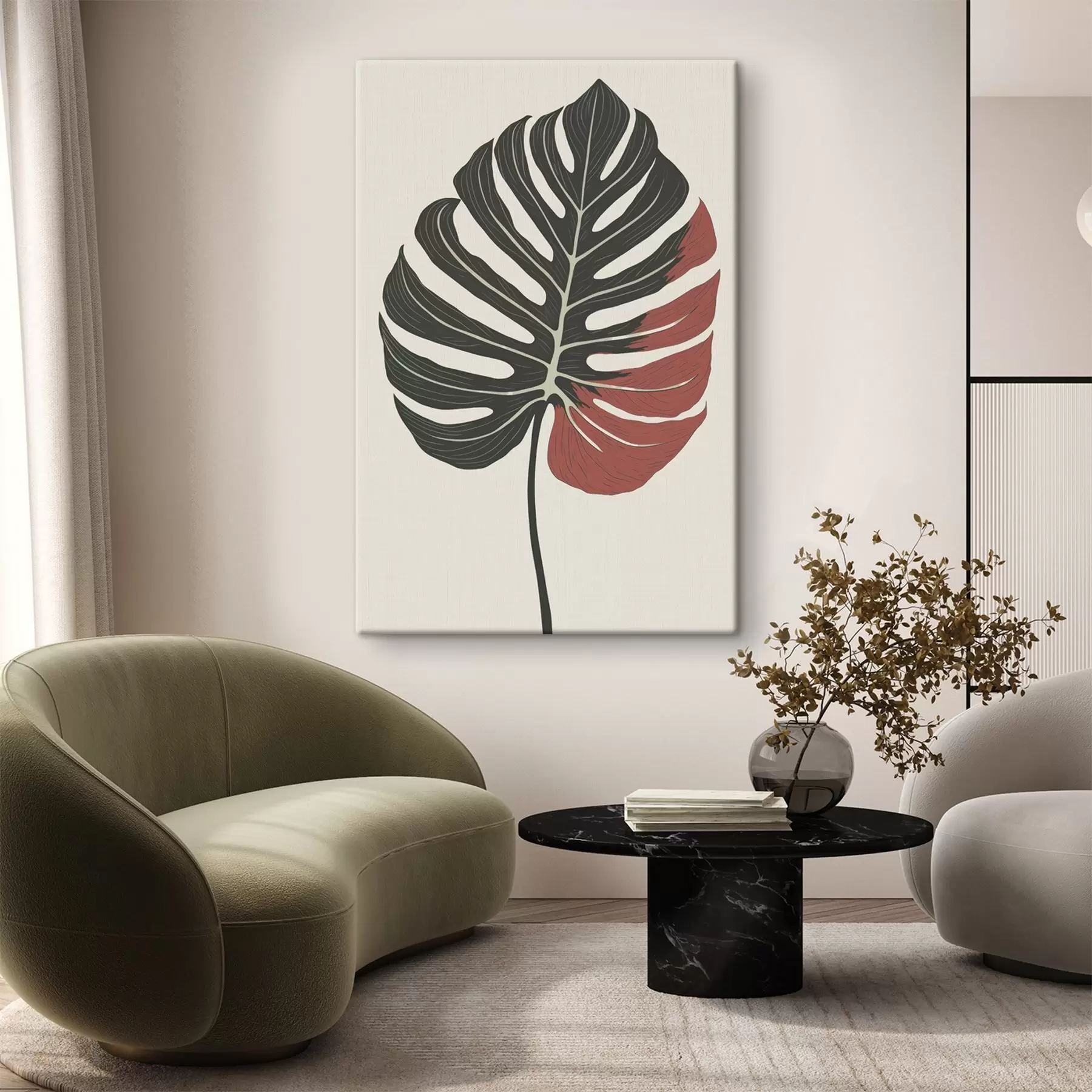 Wandbilder Tropisches Blatt s47727