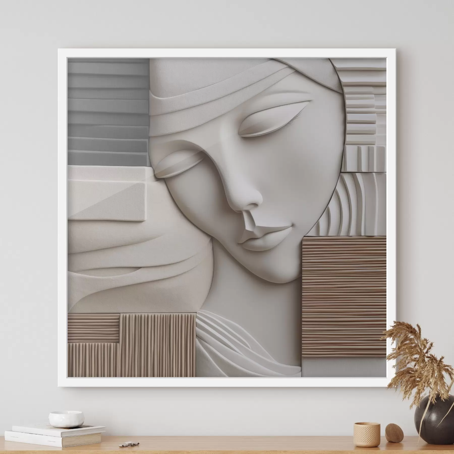 Fototapete Abstraktes Porträt f47709