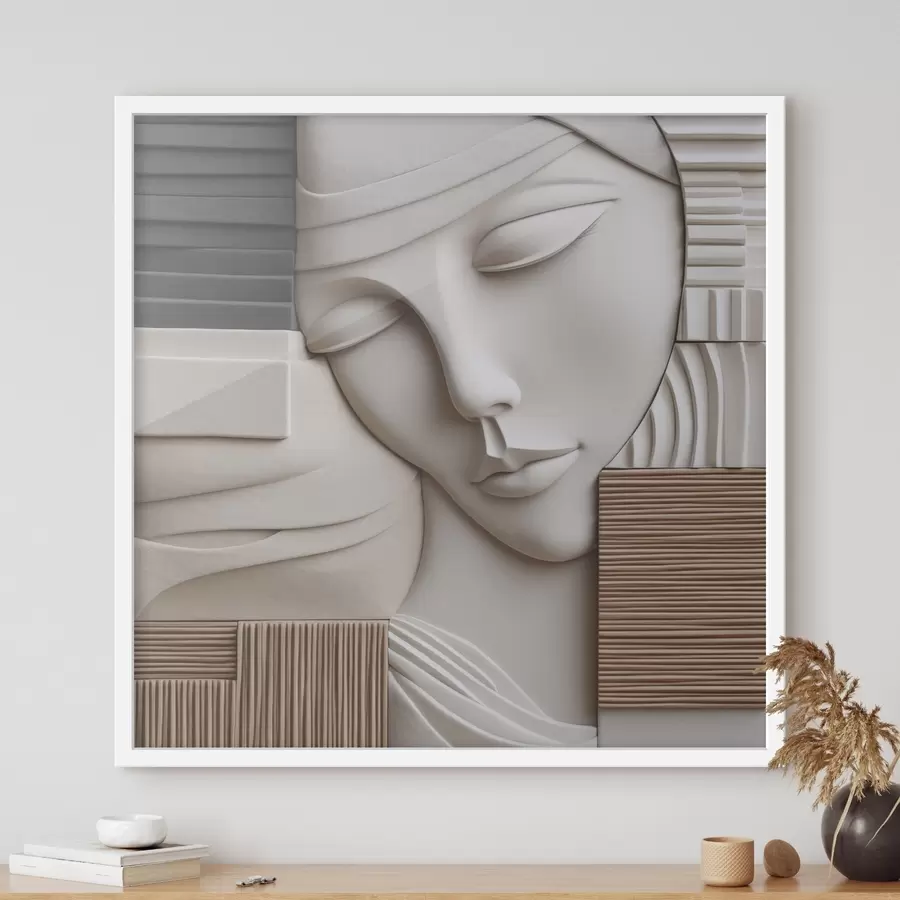 Fototapete Abstraktes Porträt f47709