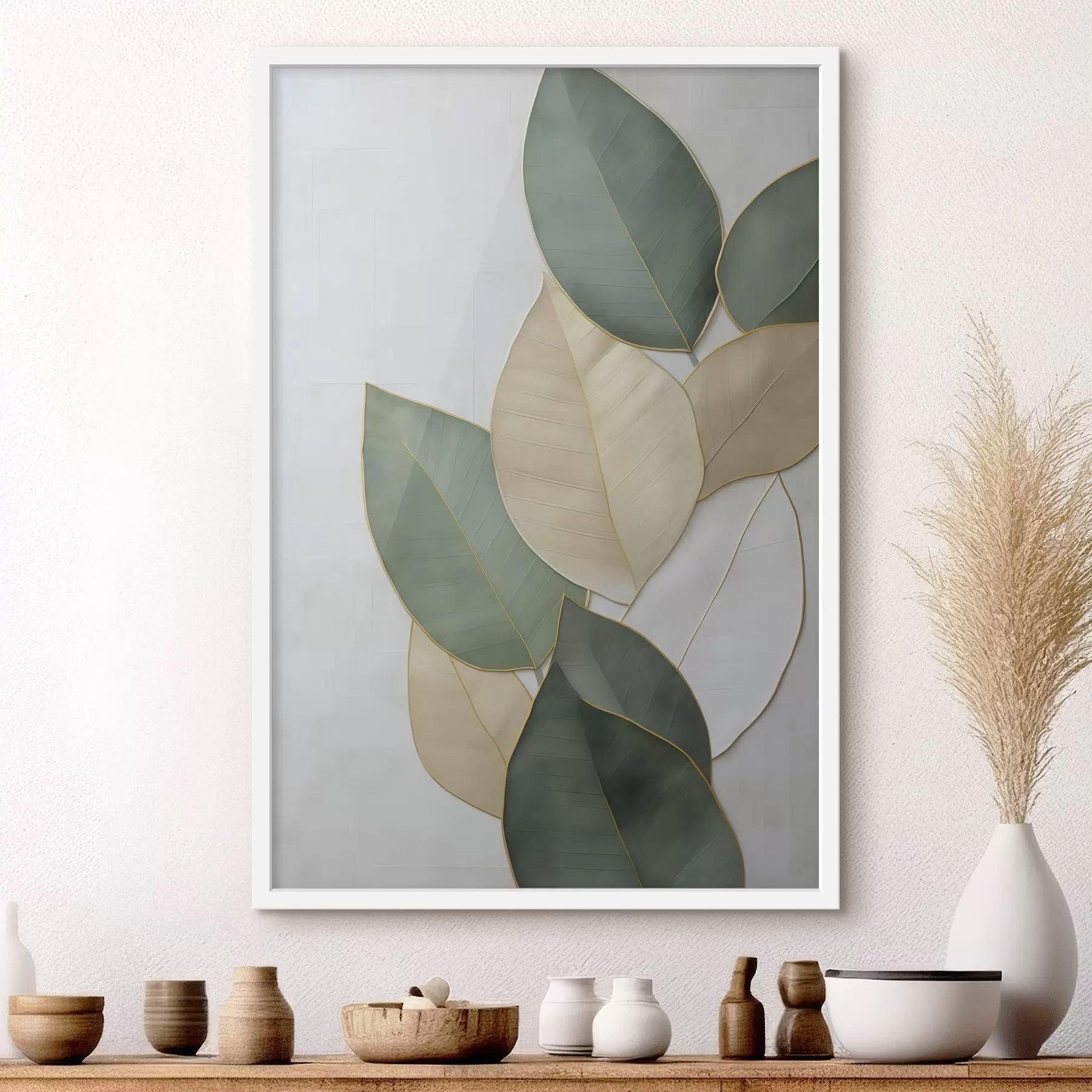 Fototapete Abstrakte Blätter f47717