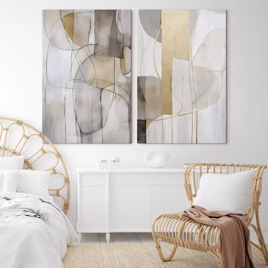 Wandbilder Abstraktion Nachahmung der Malerei m01294