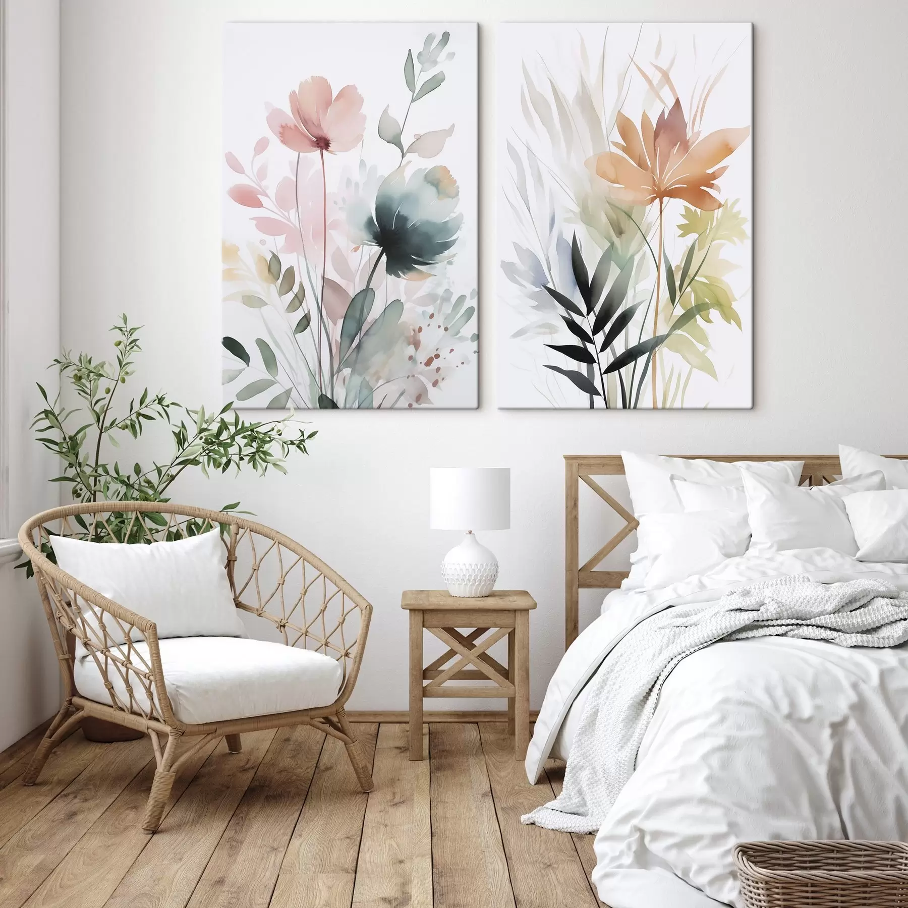 Wandbilder Vegetationsimitation Aquarell m01297