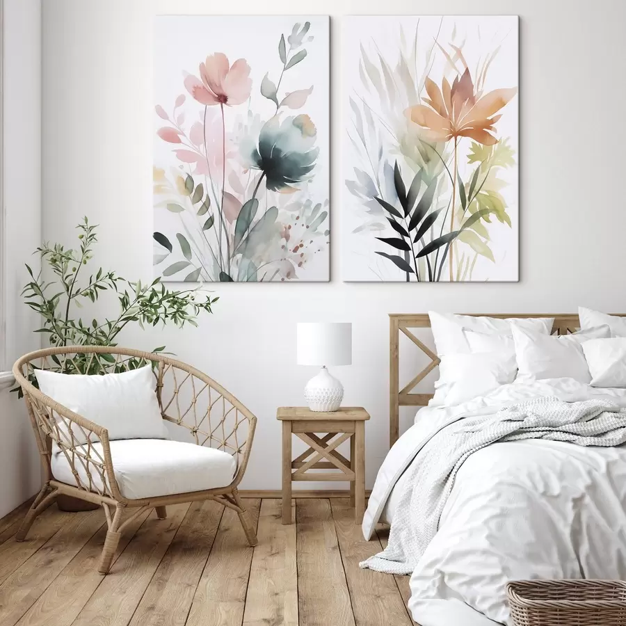 Wandbilder Vegetationsimitation Aquarell m01297