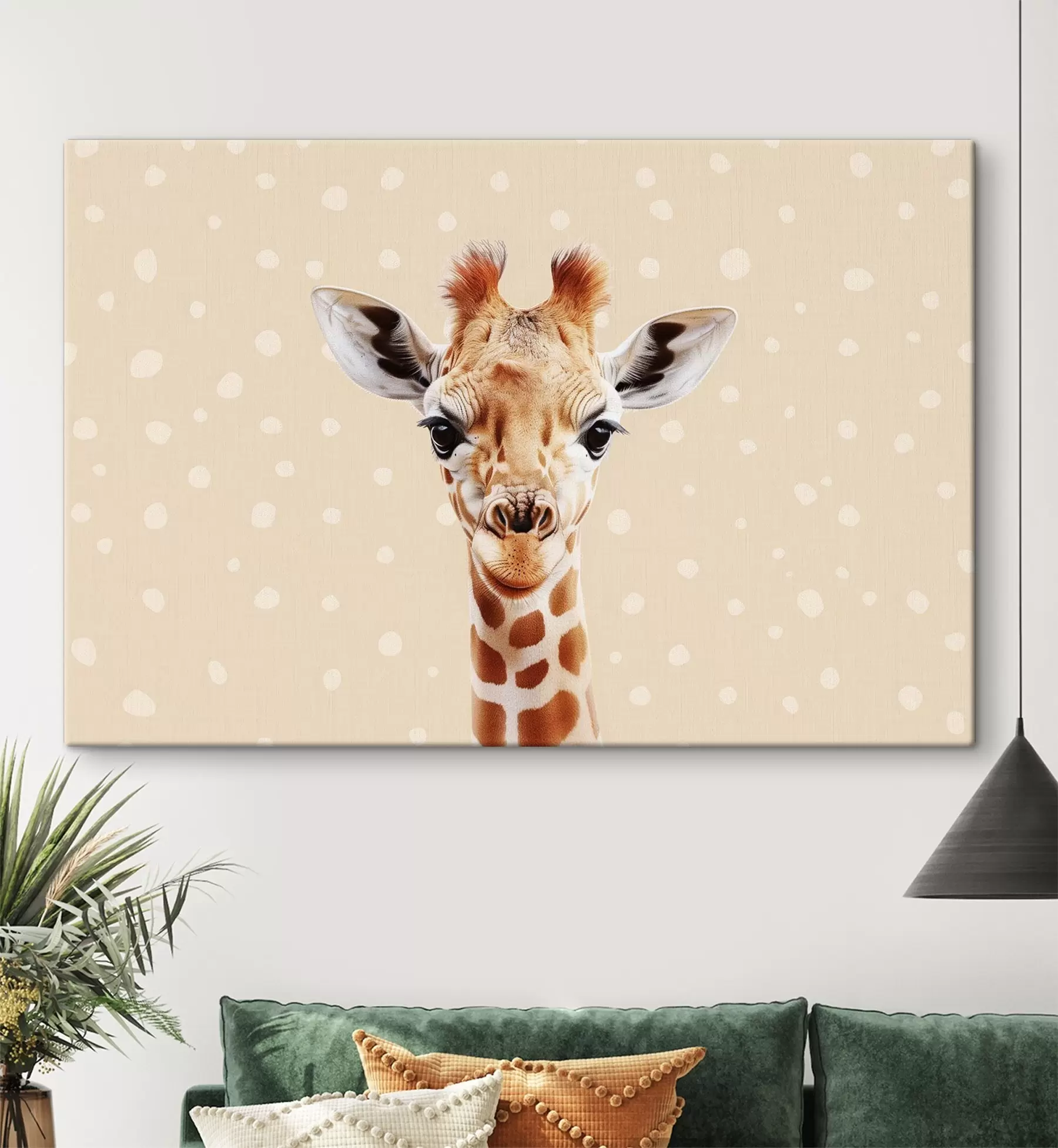 Wandbilder Süße Giraffe s47739