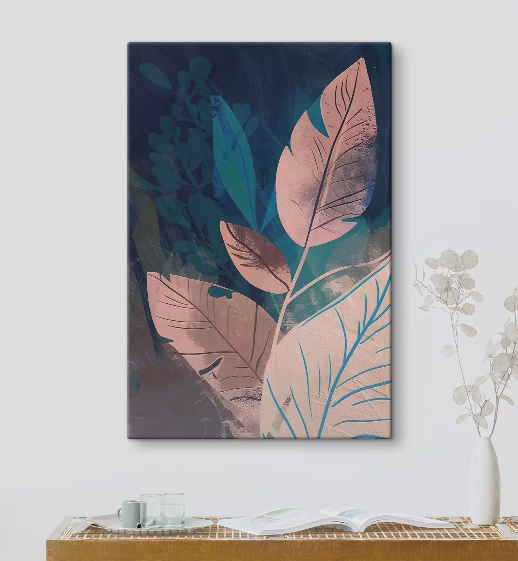 Wandbilder Zweige und Blätter, Abstraktion s47749