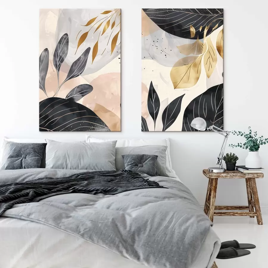 Wandbilder Abstrakte Äste und Blätter m01300