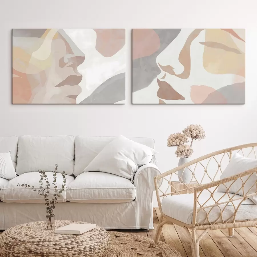 Wandbilder Abstrakte minimalistische Gesichter m01275