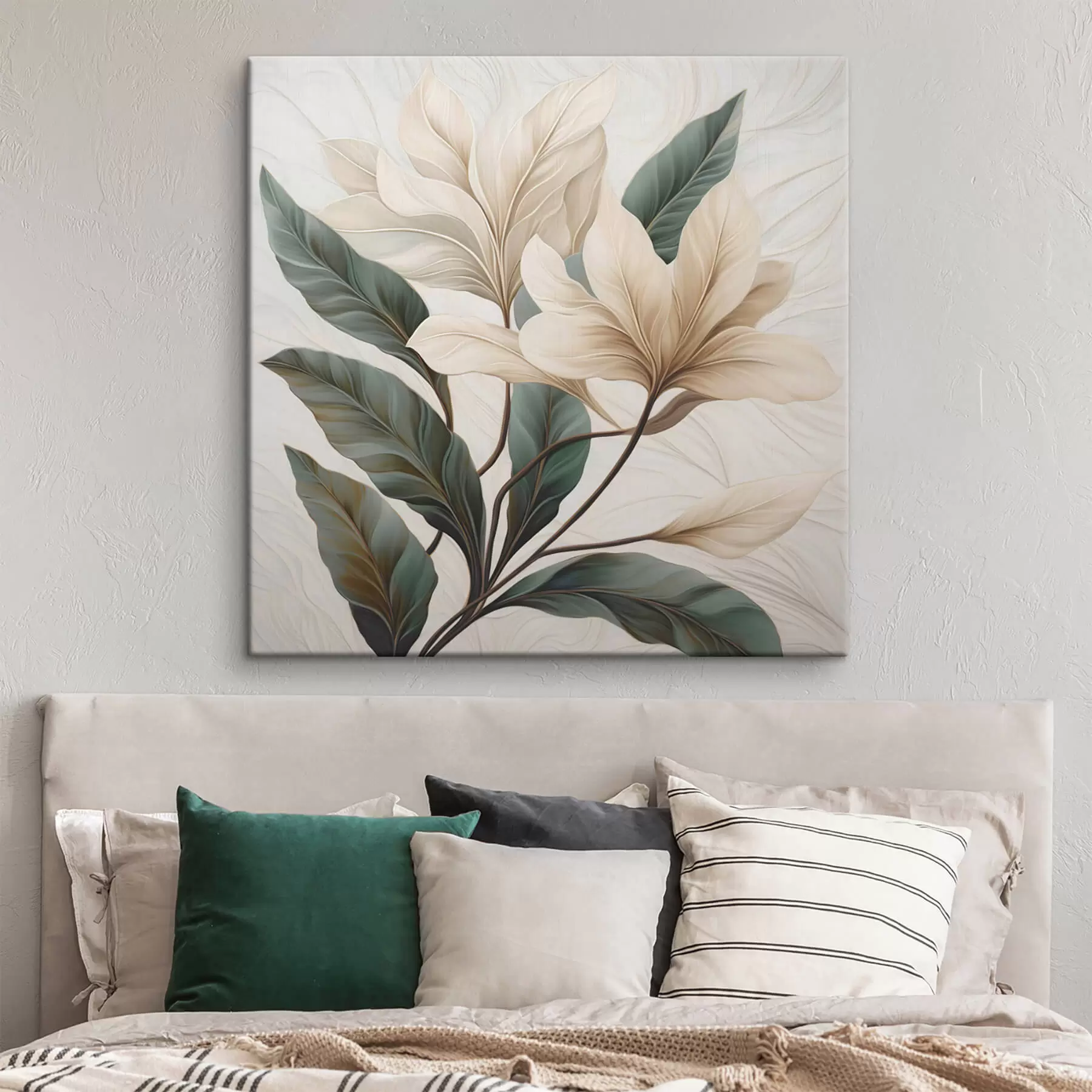 Wandbilder Blumen mit Blättern s47669