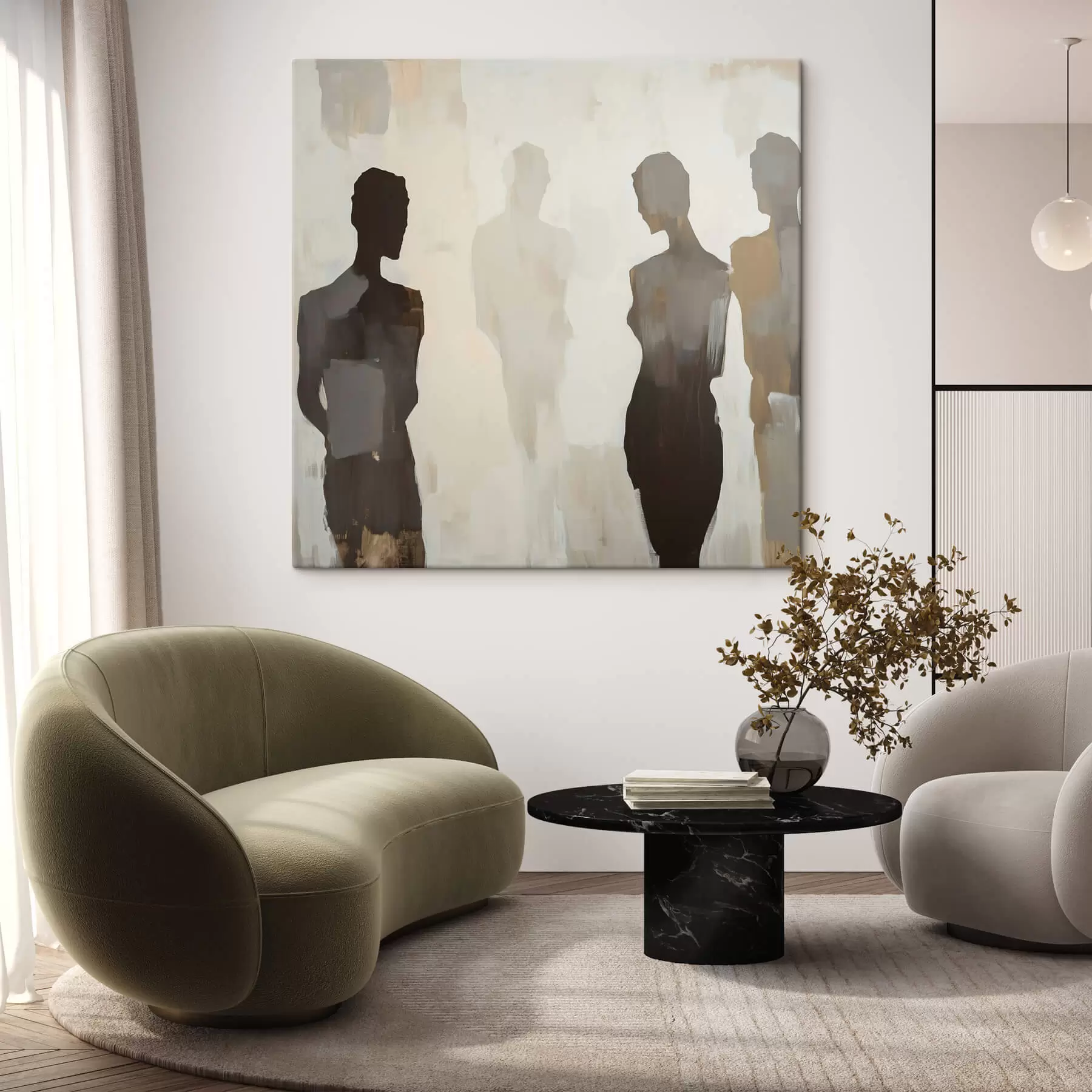 Wandbilder Abstrakte Silhouetten s47778