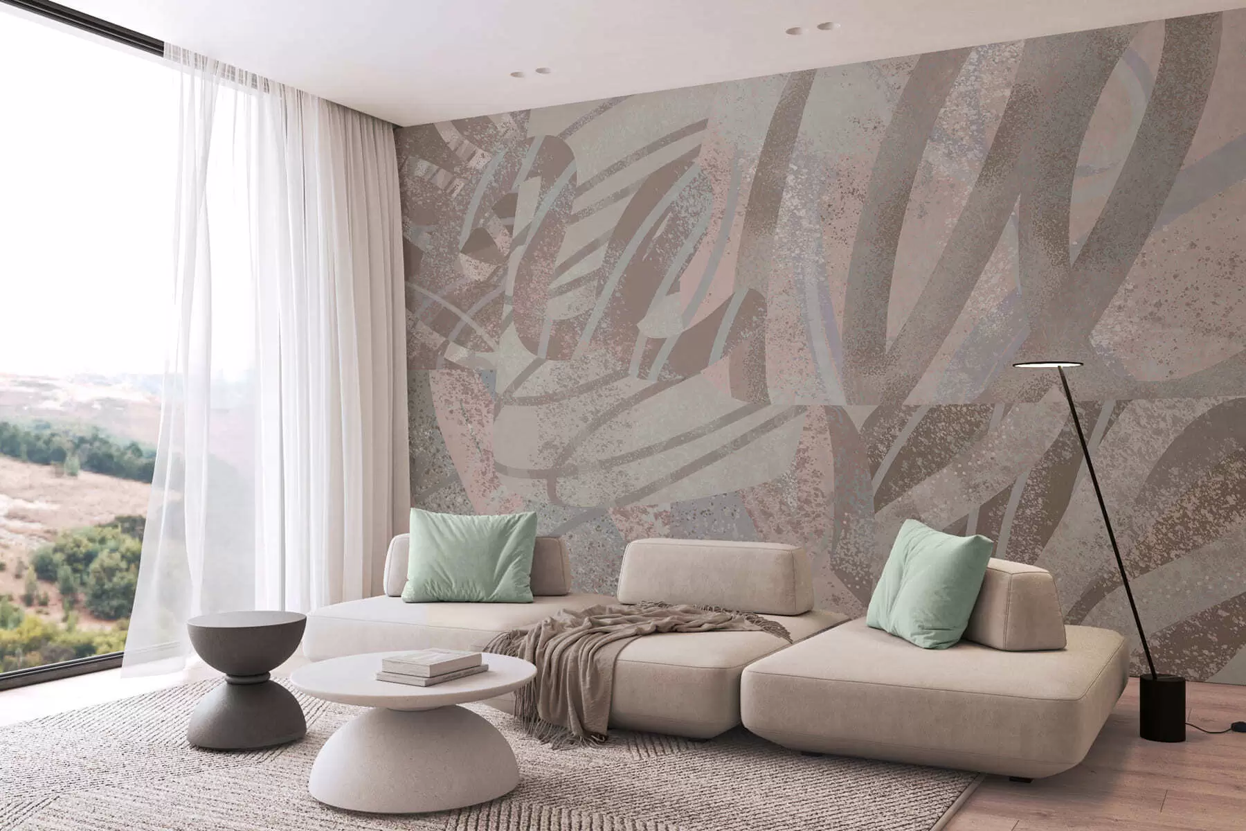 Fototapete zeitgenössische abstrakte Kunst w05068