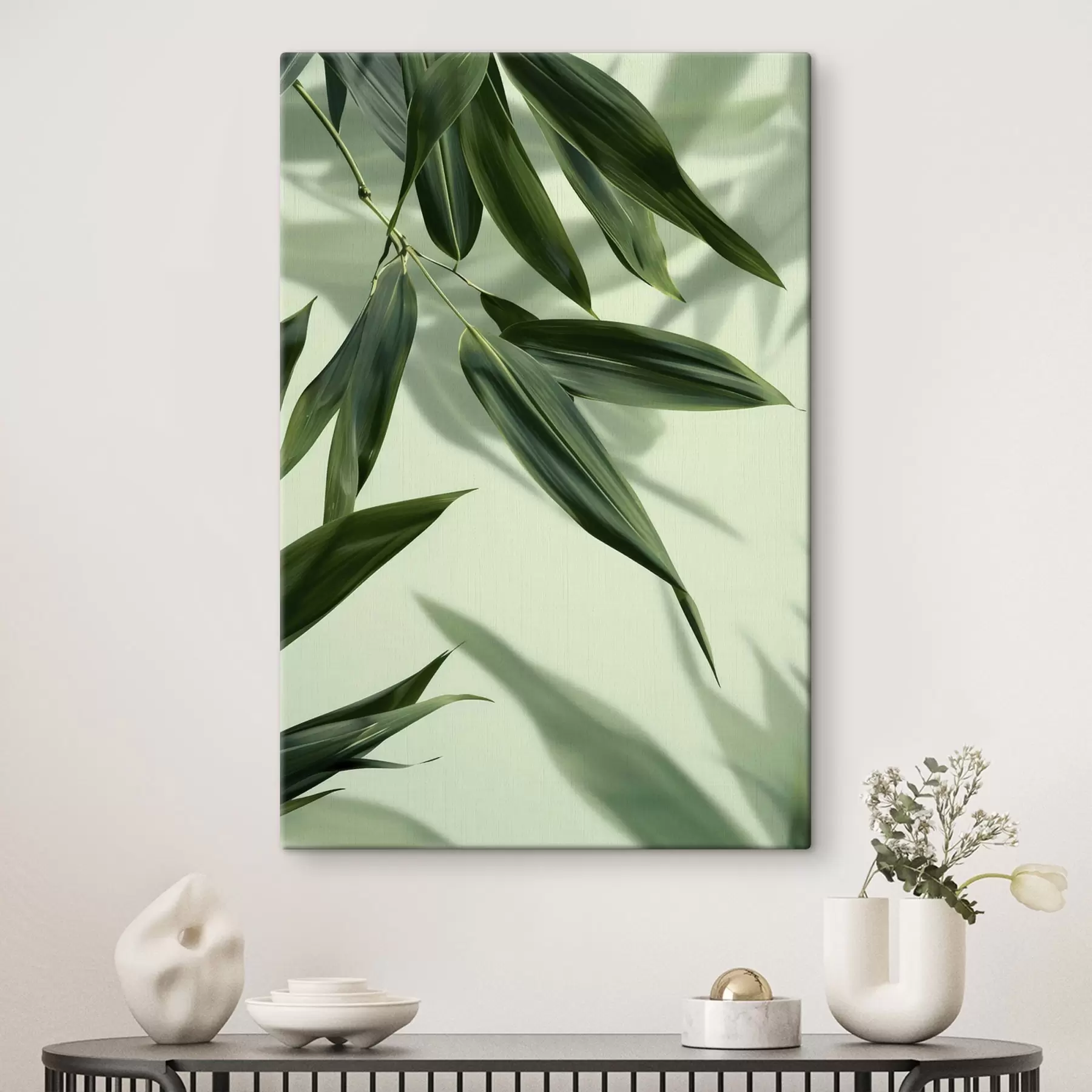 Wandbilder Bambusblätter s47814