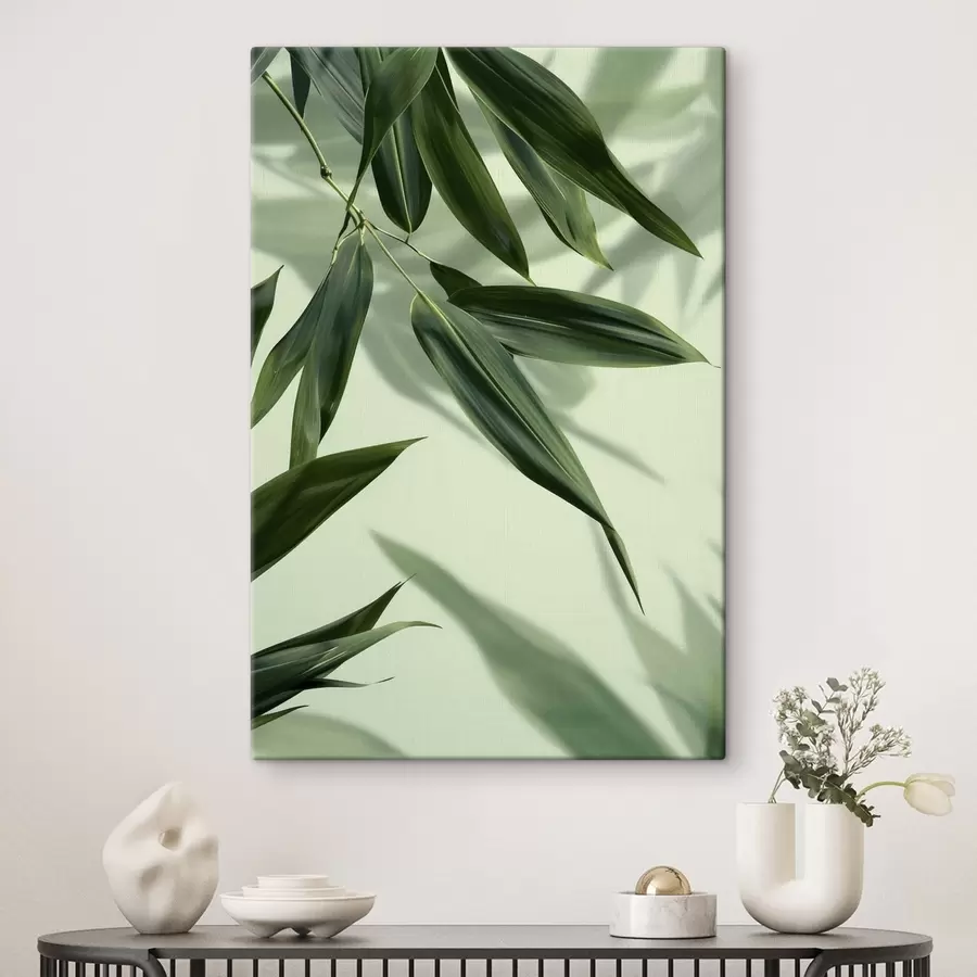 Wandbilder Bambusblätter s47814