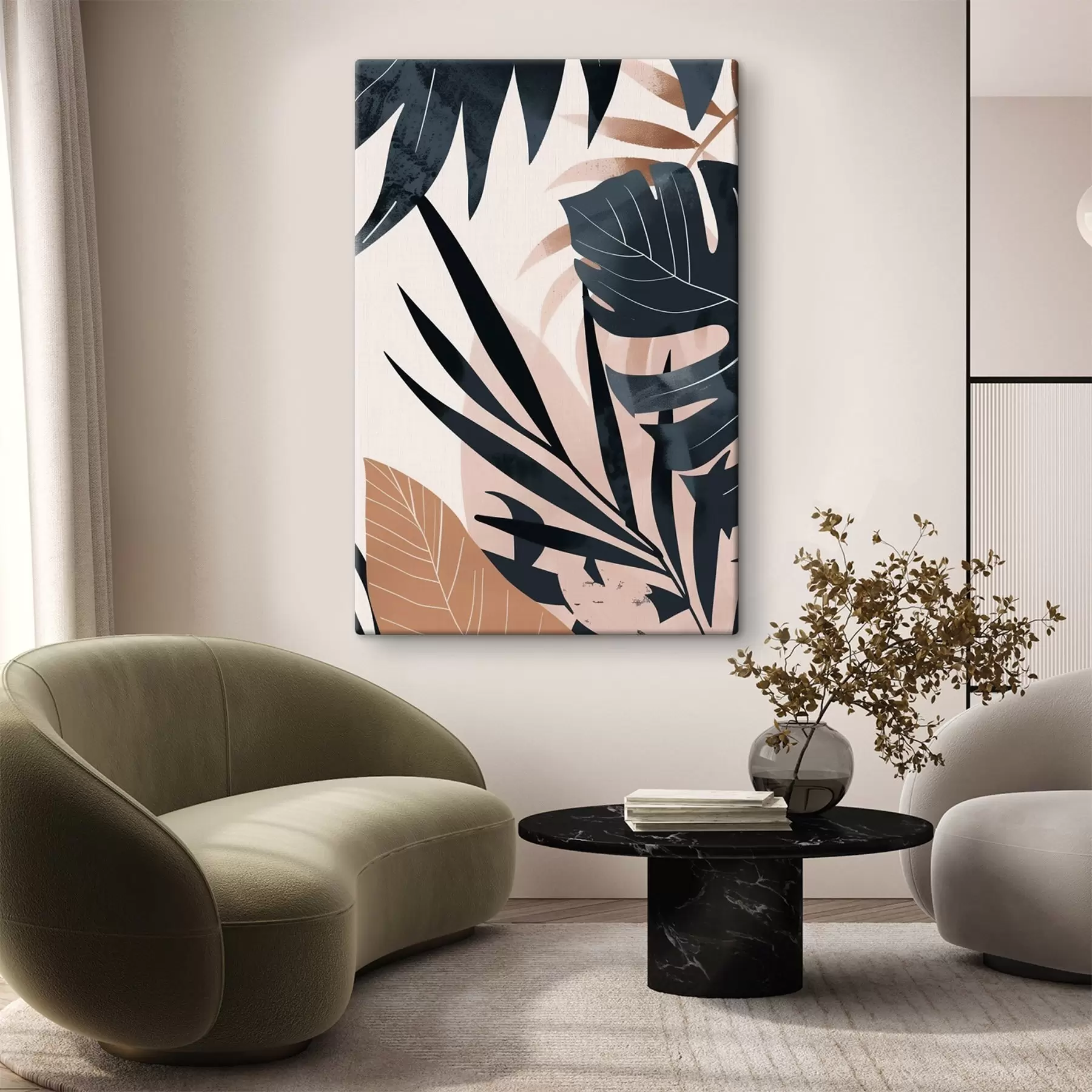 Wandbilder Verschiedene tropische Blätter s47822