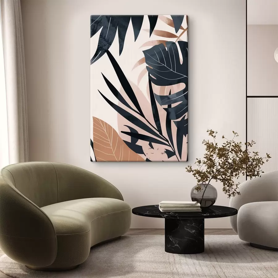 Wandbilder Verschiedene tropische Blätter s47822