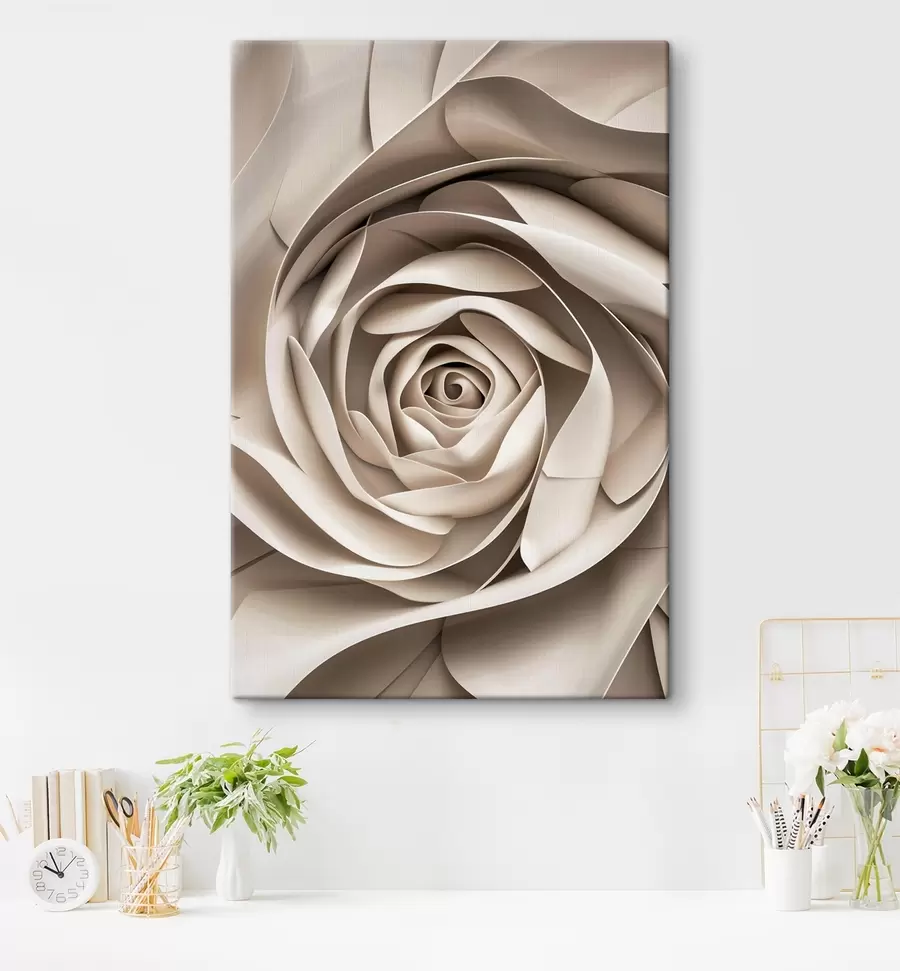 Wandbilder Große abstrakte Rose s47825