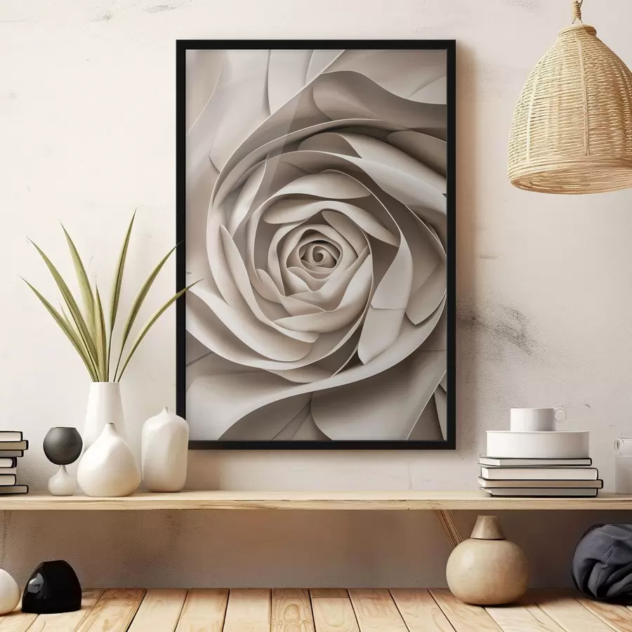 Fototapete Große abstrakte Rose f47825