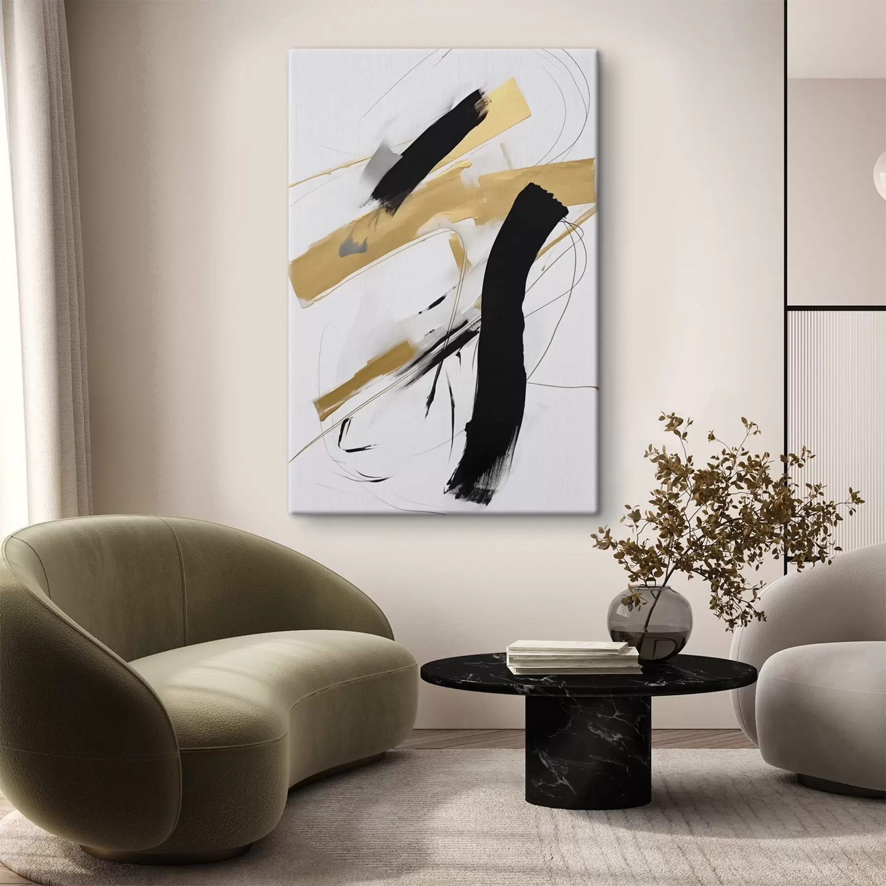 Wandbilder Chaotische abstrakte Komposition s47809