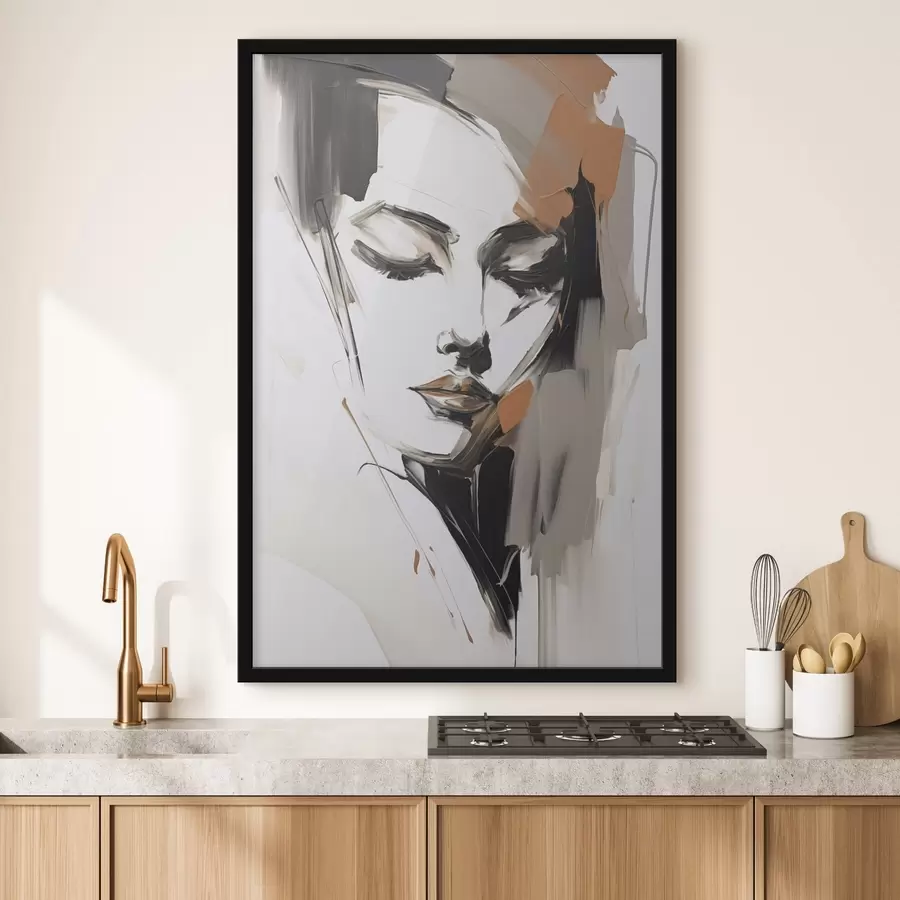 Fototapete Abstraktes Porträt f47800