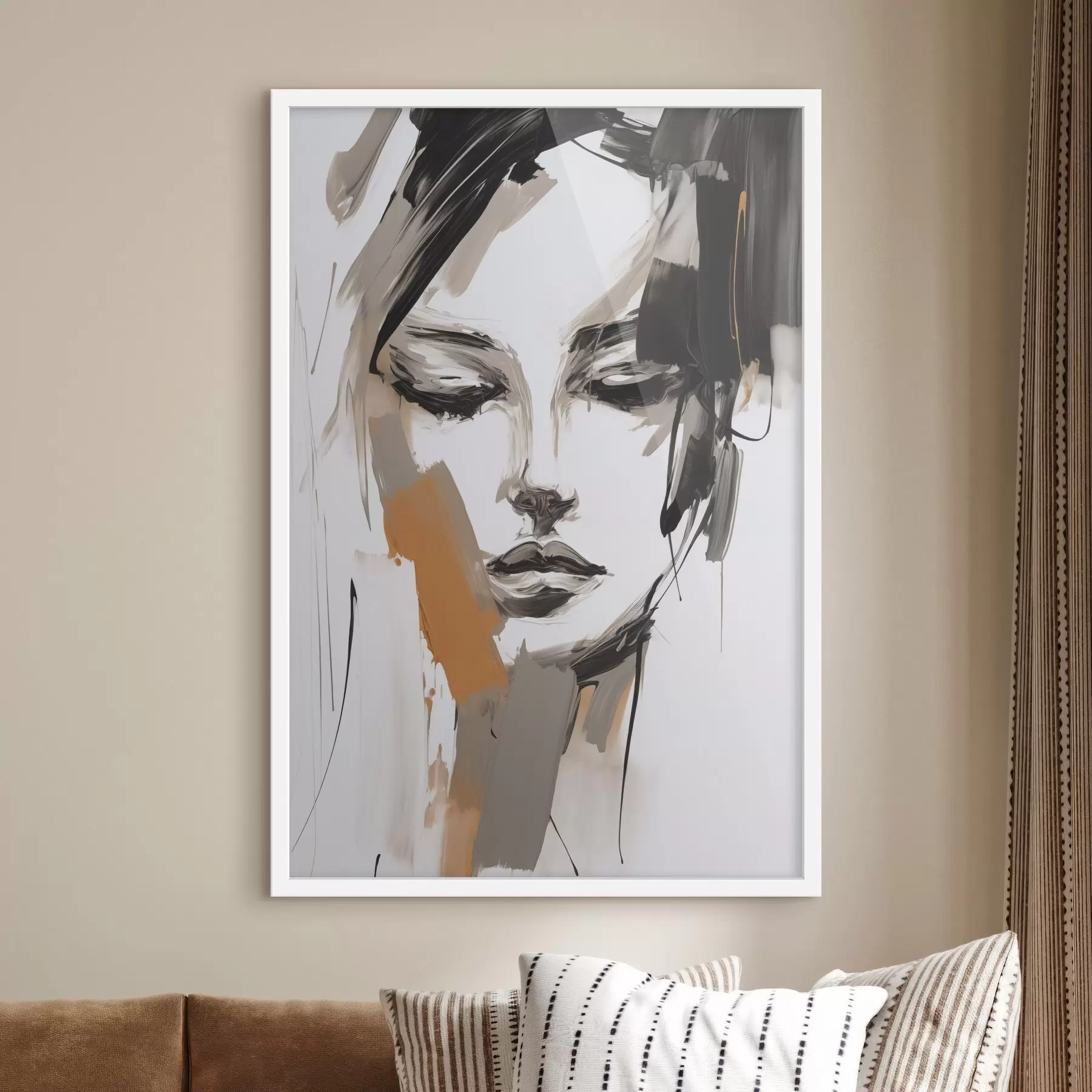 Fototapete Abstraktes Porträt eines Mädchens f47801