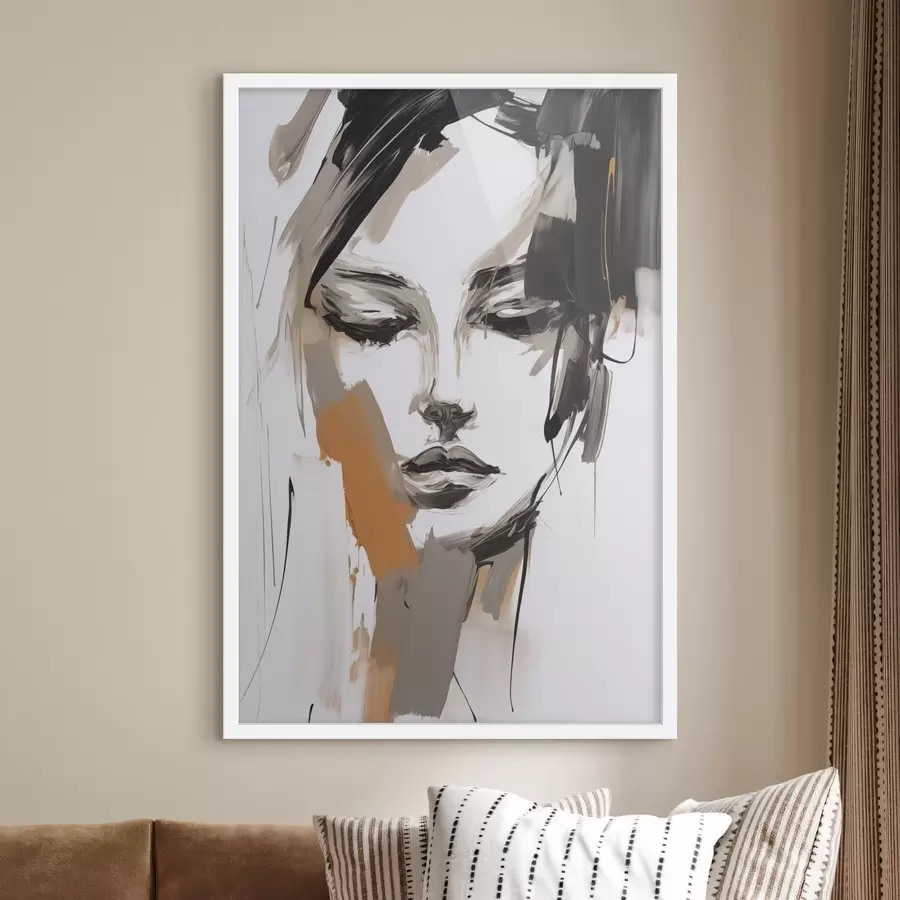 Fototapete Abstraktes Porträt eines Mädchens f47801