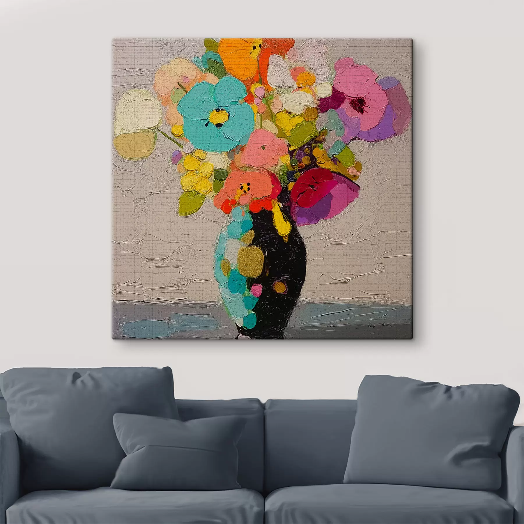 Wandbilder Blumenarrangement in einer Vase s47826