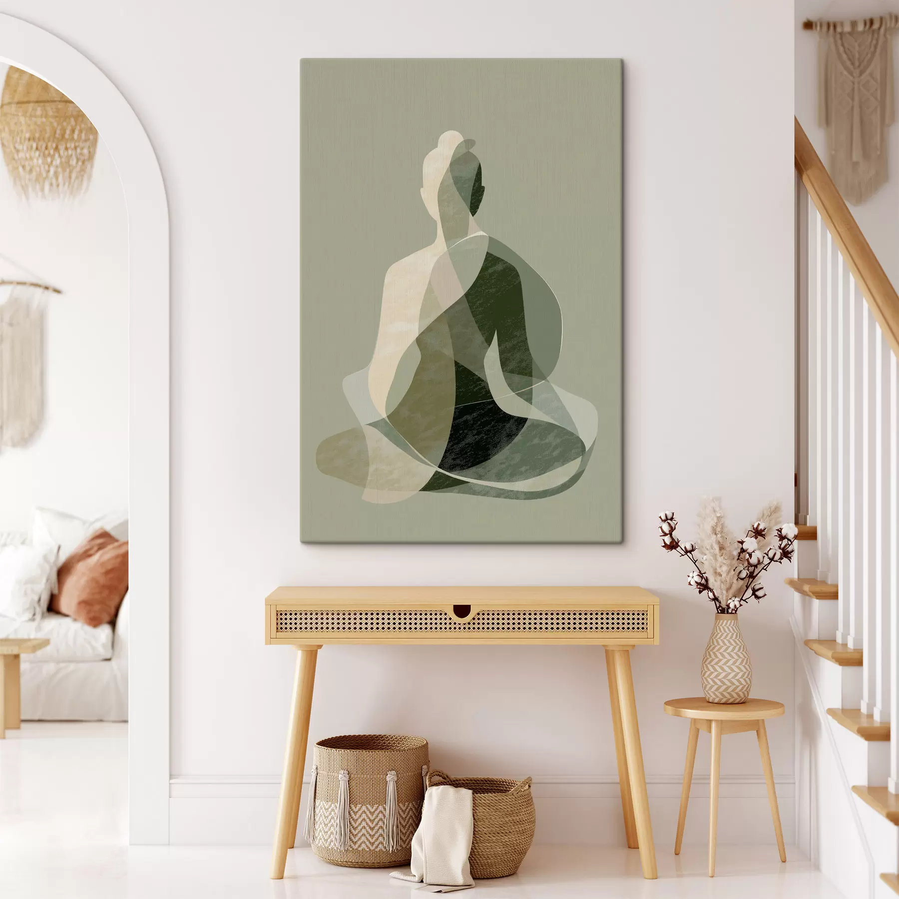 Wandbilder Yoga-Figur s47836