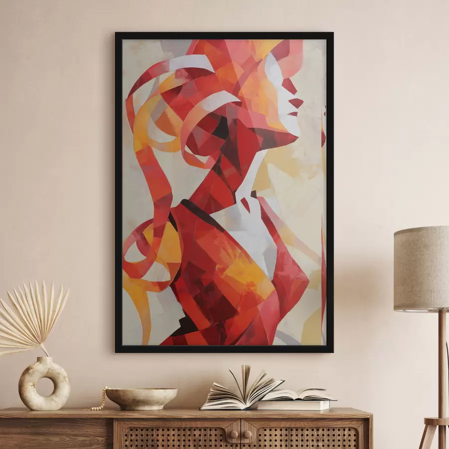 Fototapete Abstraktes Frauenporträt f47832