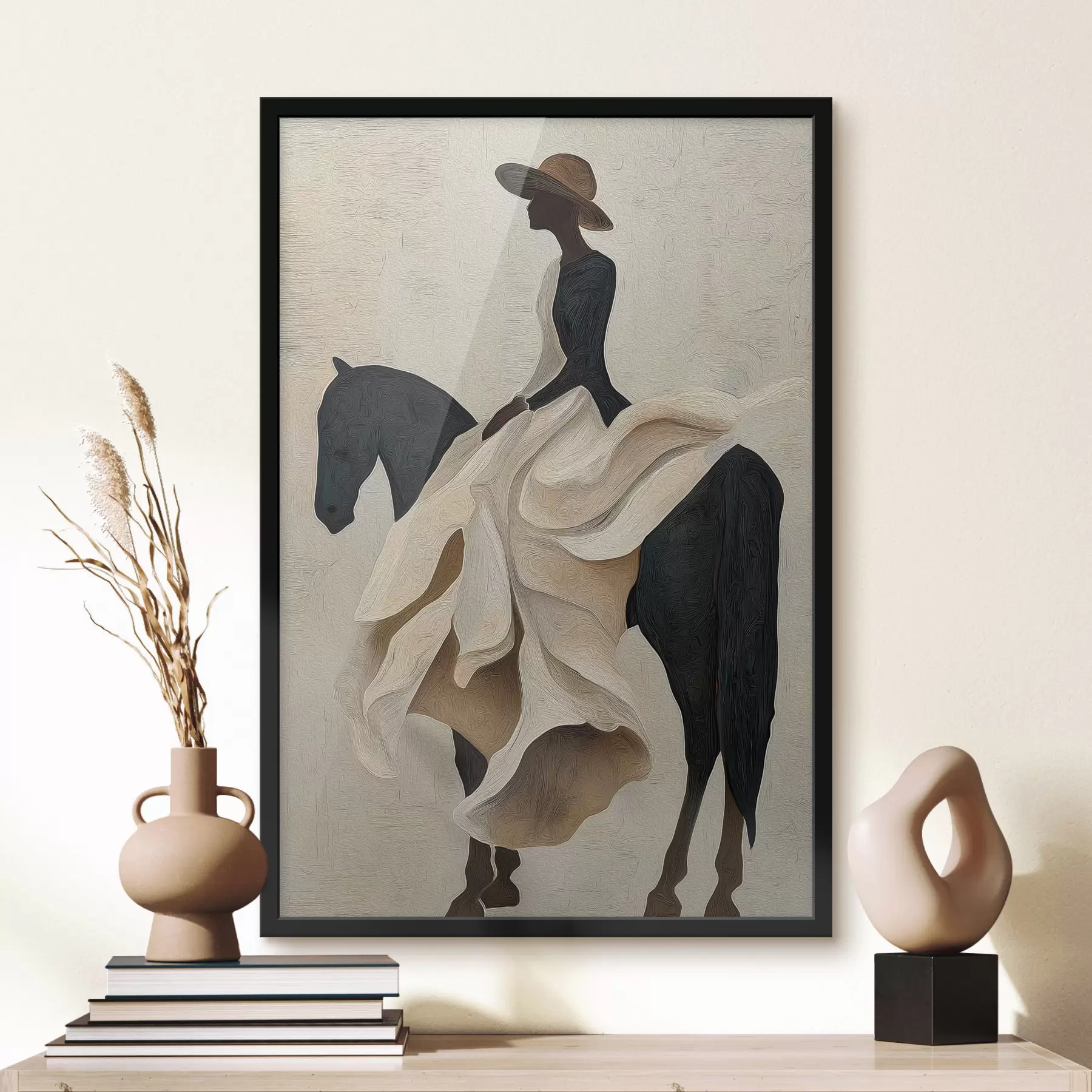 Fototapete Reiterin f47843