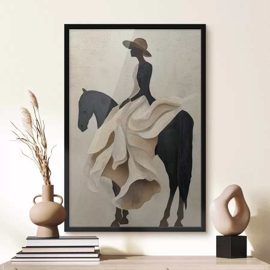 Fototapete Reiterin f47843