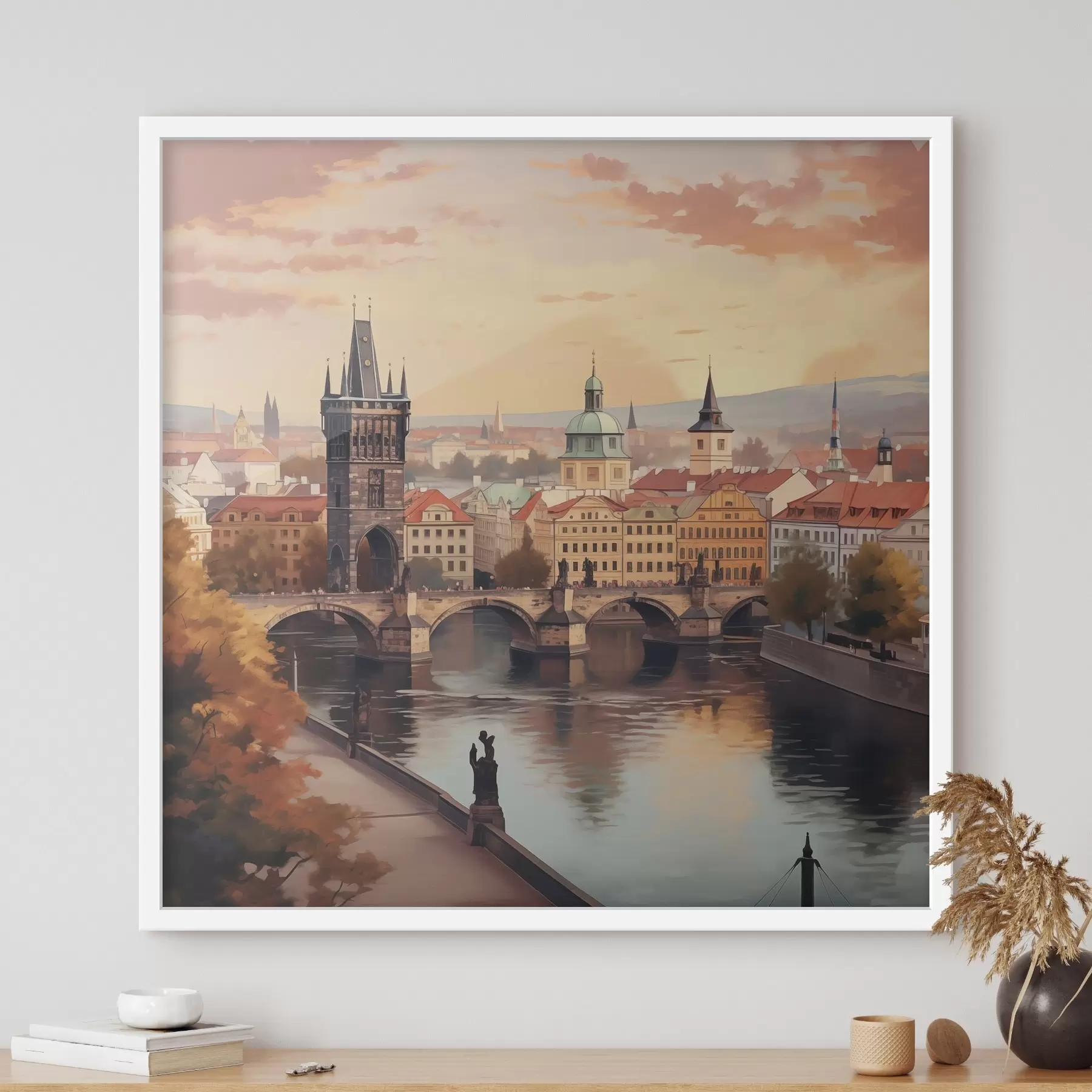 Fototapete Blick auf Prag, Tschechische Republik f47897